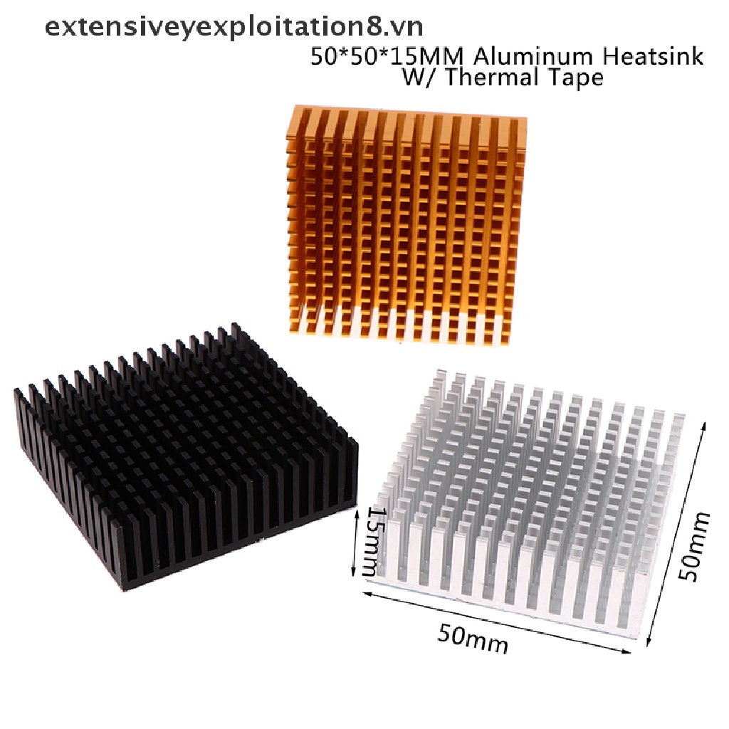 Tấm Tản Nhiệt Bằng Nhôm Kích Thước 50 * 50 * 15MM Chuyên Dụng Cho CPU