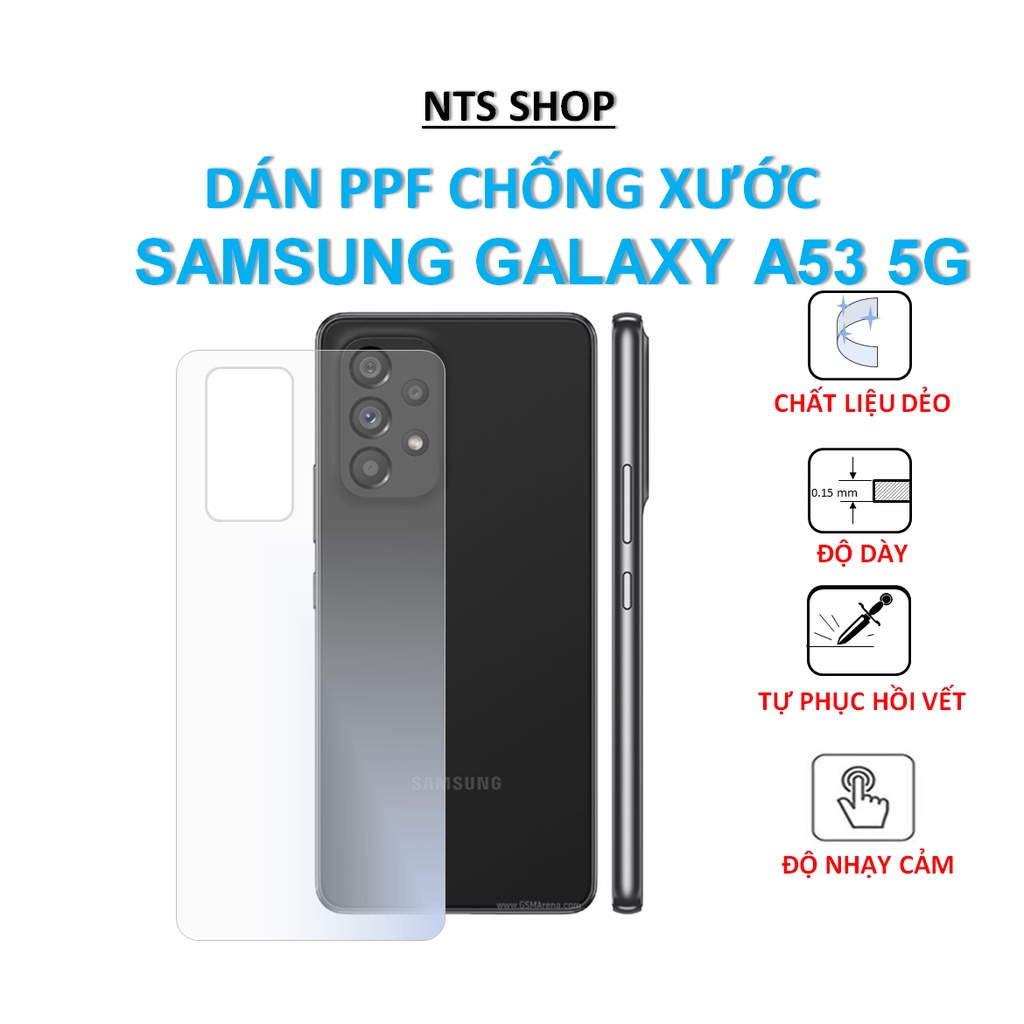 Dán PPF chống xước mặt sau Galaxy A53 5G