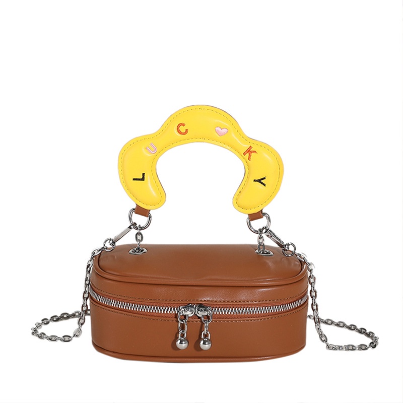 Túi Đeo Chéo Thêu Chữ Phong Cách Mới Cho Nữ