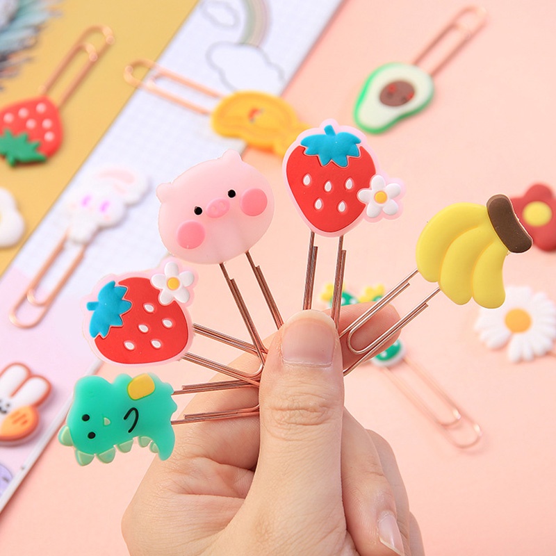 Kẹp Giấy Kim Loại Mini Hình Hoạt Hình Dễ Thương
