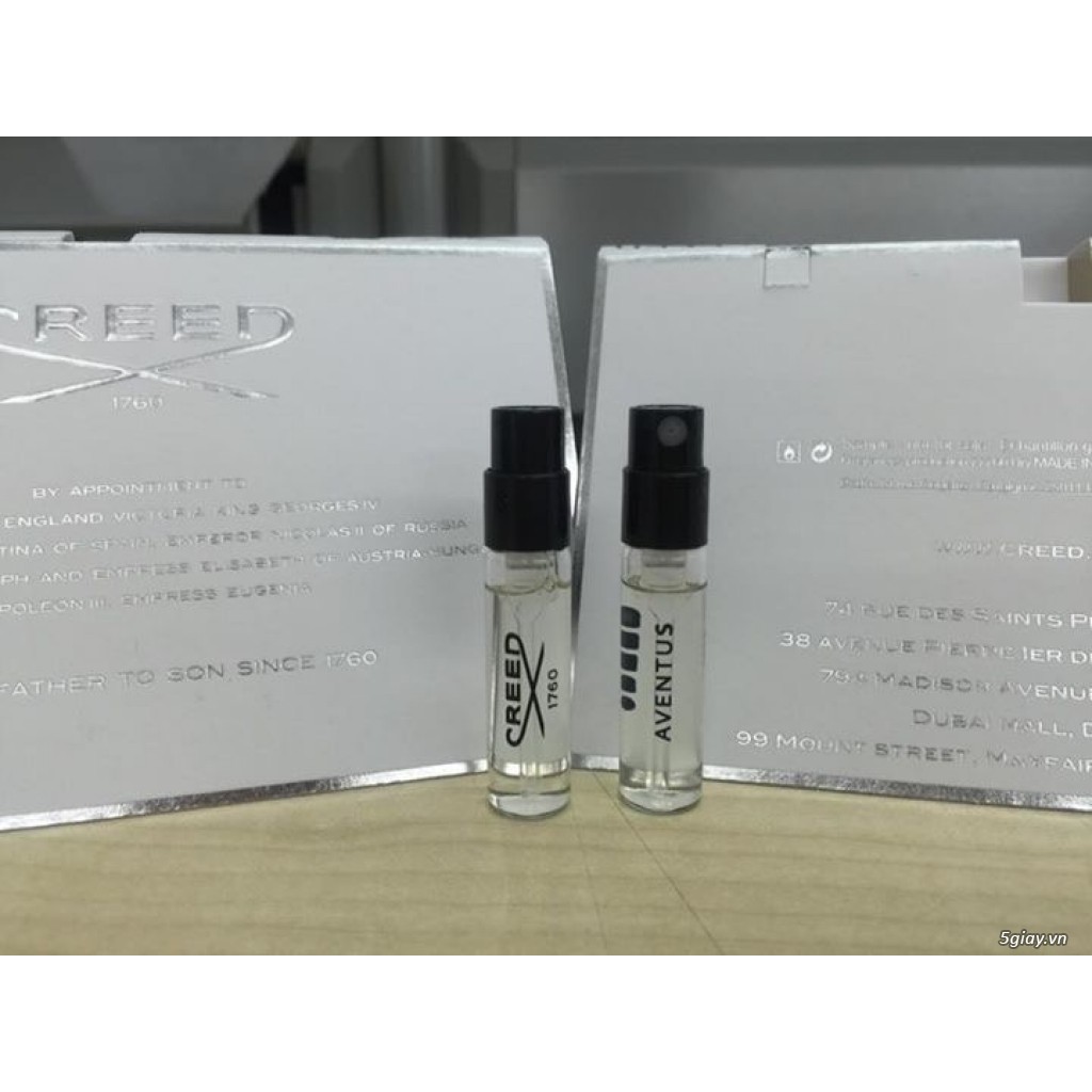 vial nước hoa UNIEX creed aventus  dạng xịt 2,5ml - CHÍNH HÃNG NHƯ HÌNH