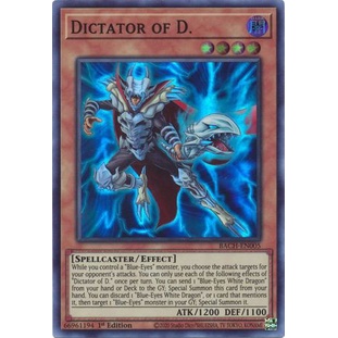 Thẻ bài Yugioh - TCG - Dictator of D. / BACH-EN005'