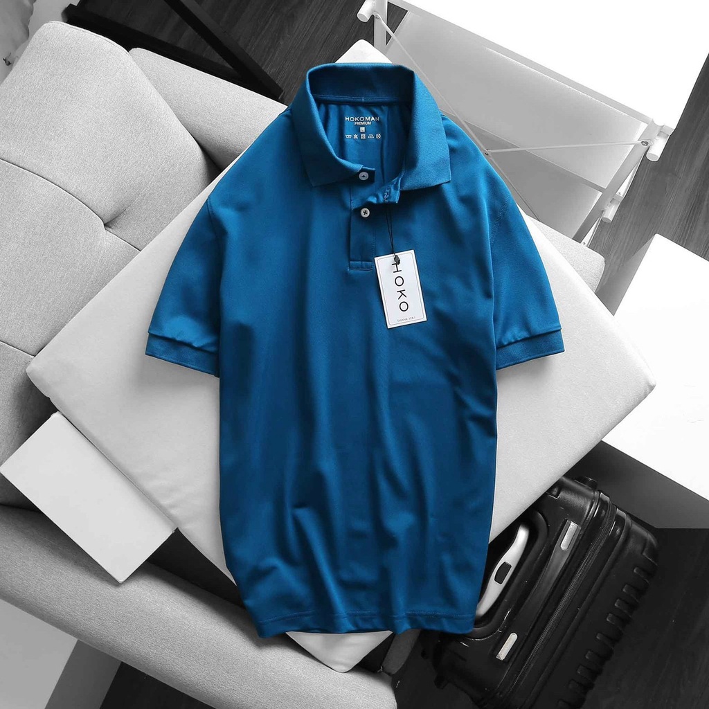 Áo thun nam cao cấp áo polo men chuẩn đen trơn đủ màu vải chất lượng