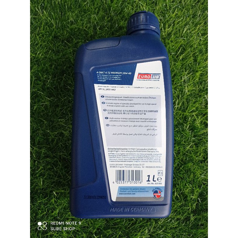 Dầu nhớt tổng hợp EUROLUB 4TZ Premium 10w40 (1L)