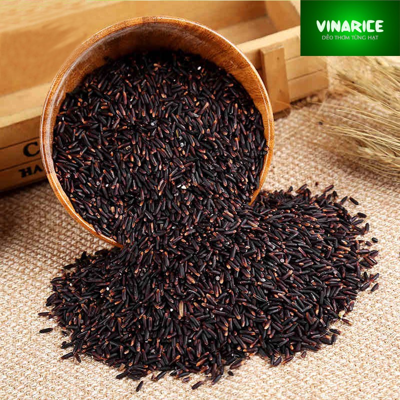 Gạo Nếp Cẩm túi giấy 2kg nguyên liệu làm sữa chua