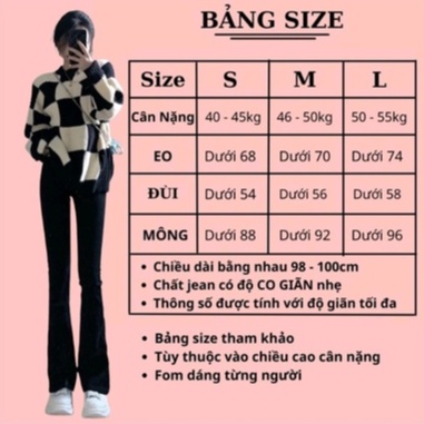 [ Chuyên Sỉ ] Quần Jean nữ ống loe cạp cao dáng dài siêu hot, Quần bò loe lưng cao - chất jean mềm co dãn tốt