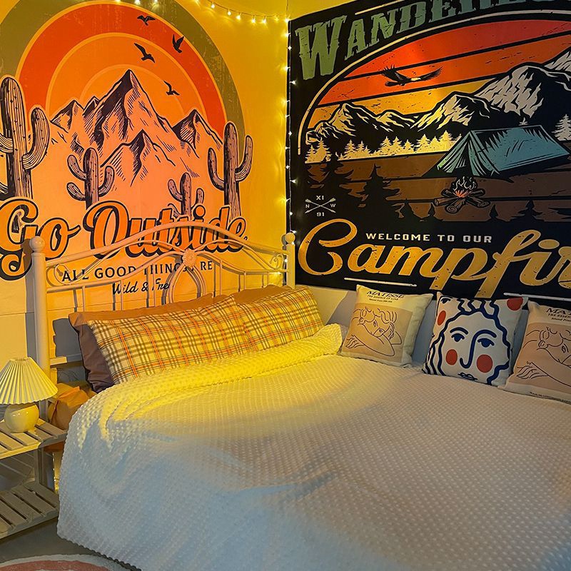 Tấm Vải Treo Tường Trang Trí Phòng Ngủ/Ký Túc Xá Thiết Kế Sang Trọng