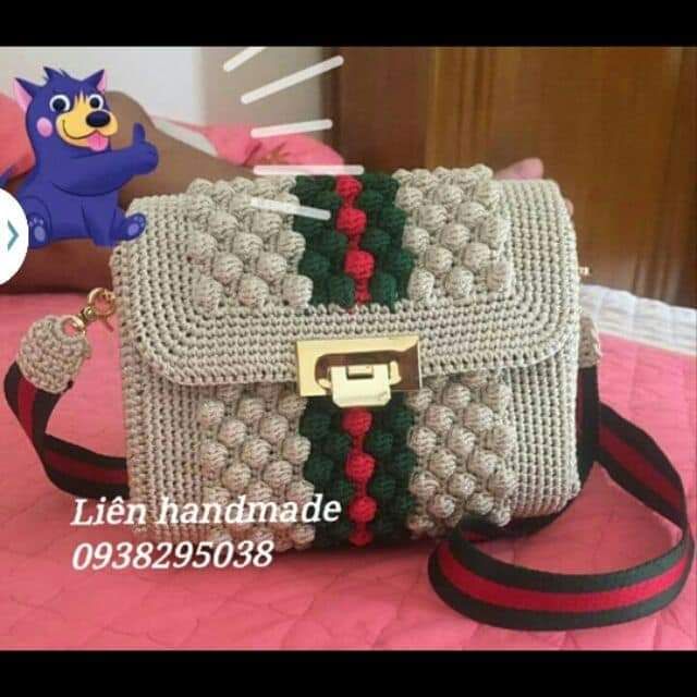 Dây đai sọc 3cm quai đeo túi xách