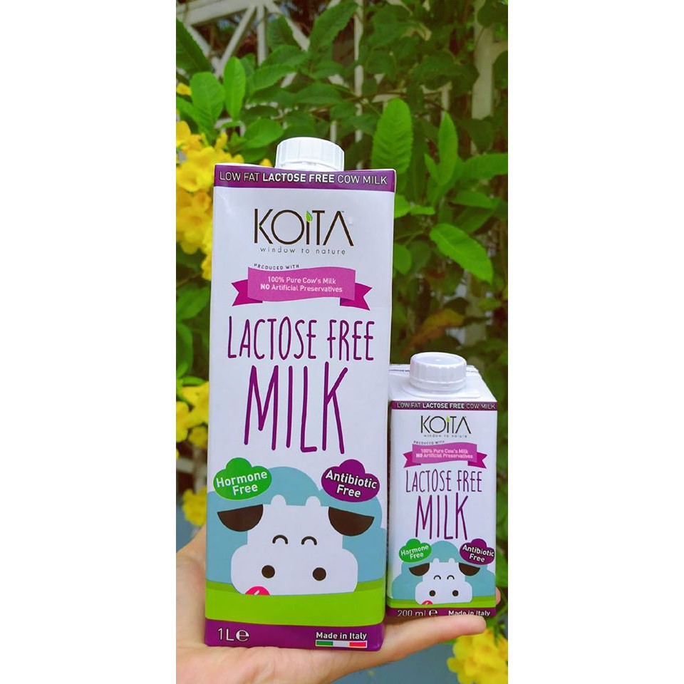 Sữa bò hữu cơ  Lactose Free Koita