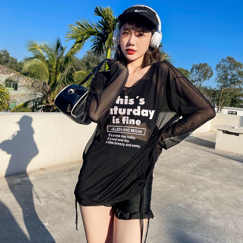 Bộ Đồ Bơi Ba Mảnh Phong Cách Hàn Quốc Cho Nữ Sinh