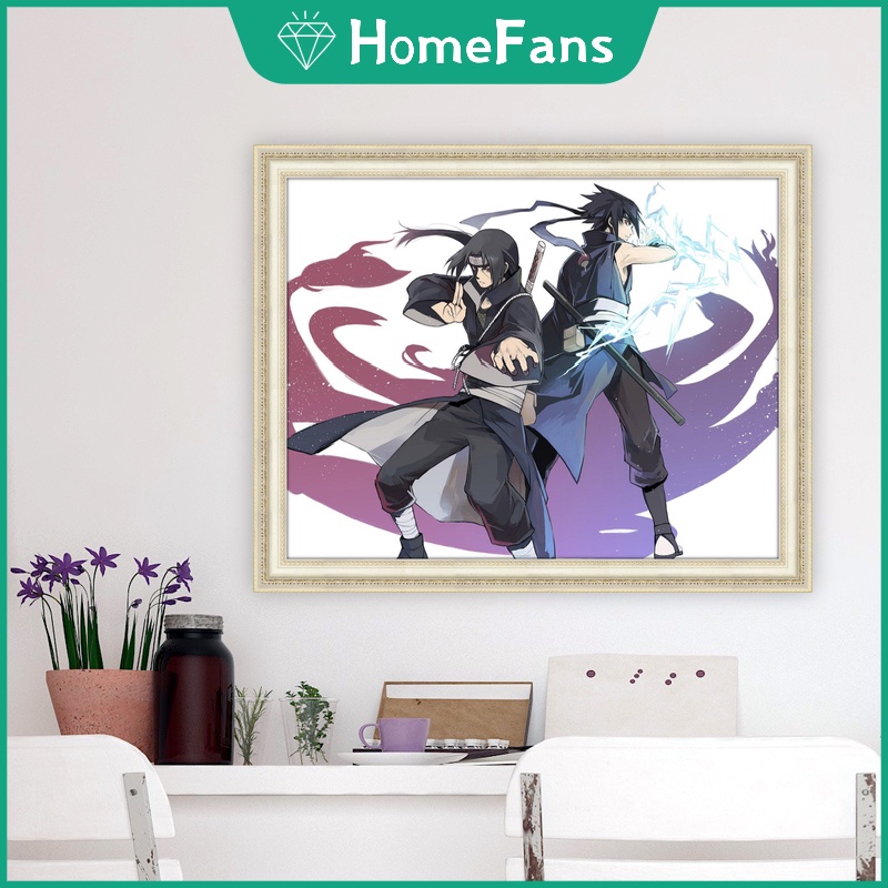 Naruto Bộ Tranh Đính Đá 5D Tự Làm Hình Anime Nhật Bản 50x40cm Trang Trí Nhà Cửa/Phòng Ngủ