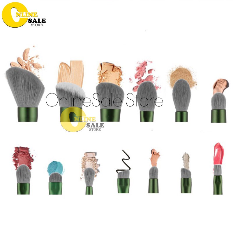 Bộ cọ trang điểm 13 cây- Dụng cụ trang điểm makeup siêu mềm mịn- Tặng kèm túi nhung