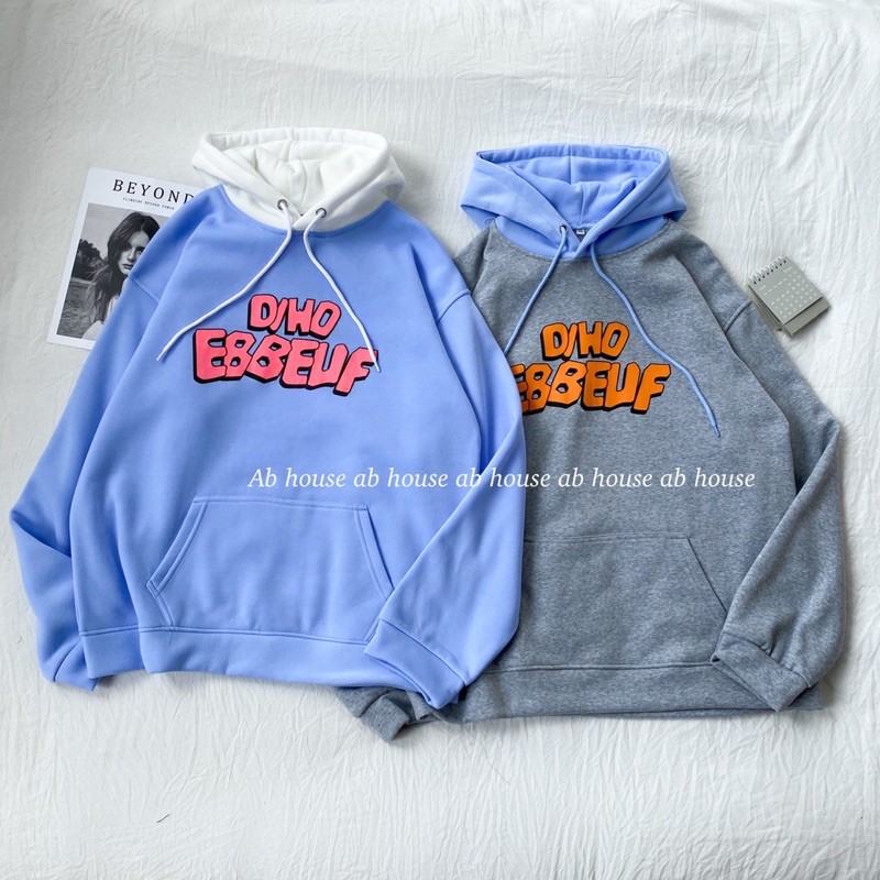 Áo Hoodie Nỉ Bông Phối Nón DIWO Unisex (Ảnh thật)