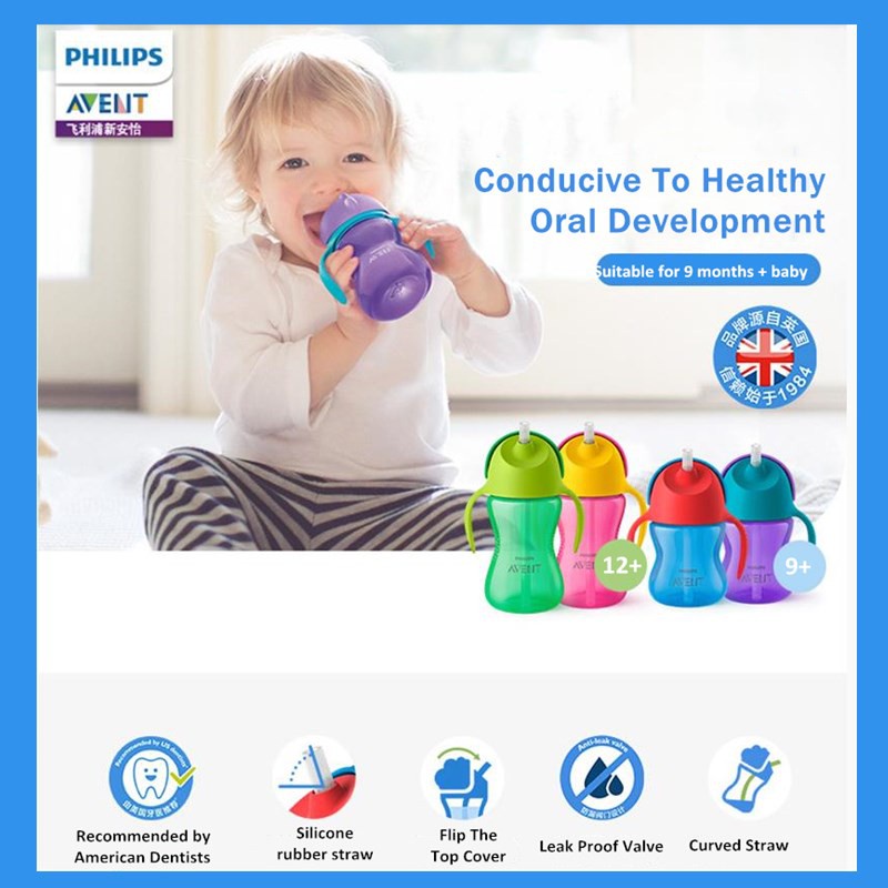 Bình Uống Nước Philips AVENT Chống Tràn Chống Sặc Cho Bé
