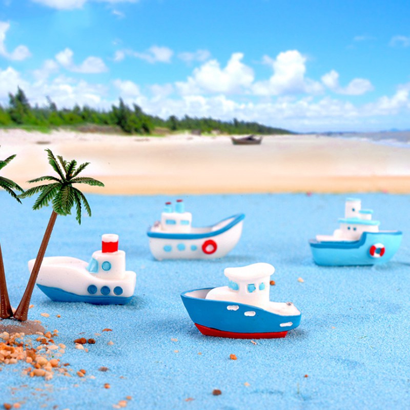 1 Đồ trang trí Thuyền Nhỏ Trang Trí Sân Vườn