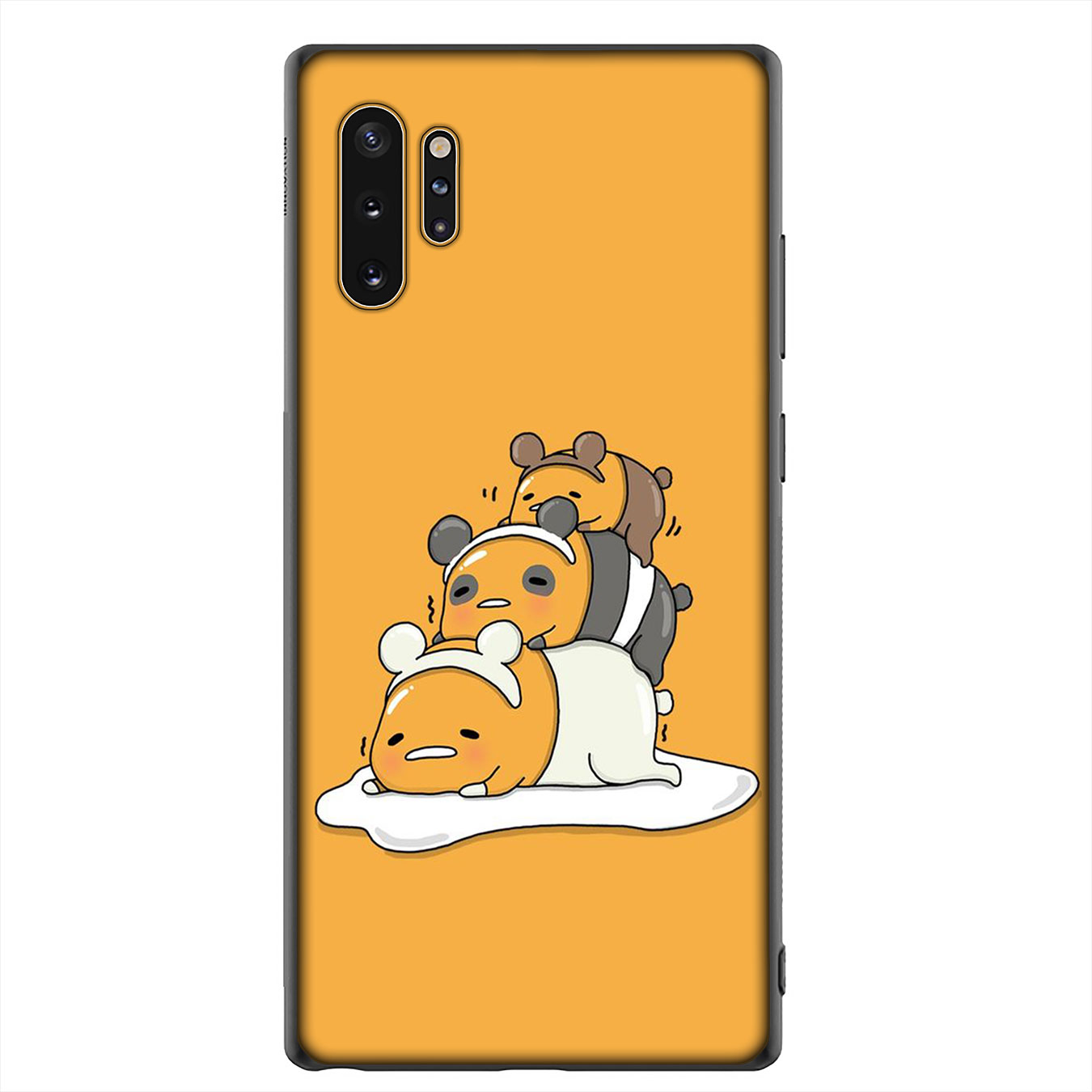 Samsung Galaxy Note 20 Ultra Note 10 Plus  Lite 8 9 S7 Edge M11 Phone Case Soft Silicone Casing Anime We Bare Bears