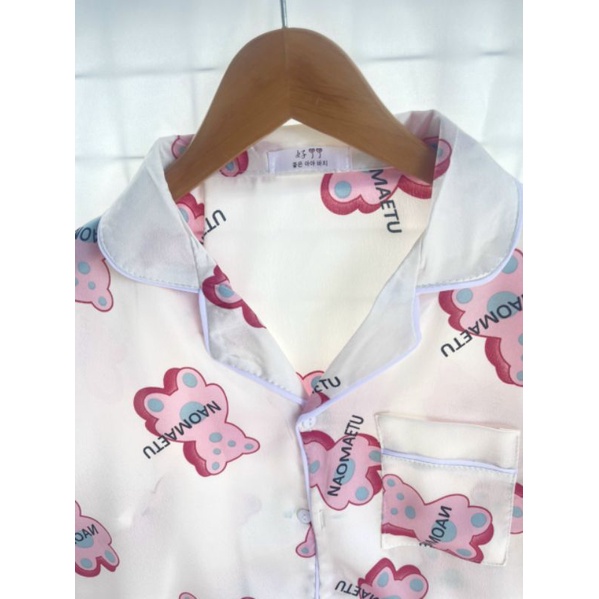 [ Hàng thiết kế ] bộ pyjama lụa satin dài siêu xinh kèm ảnh thật