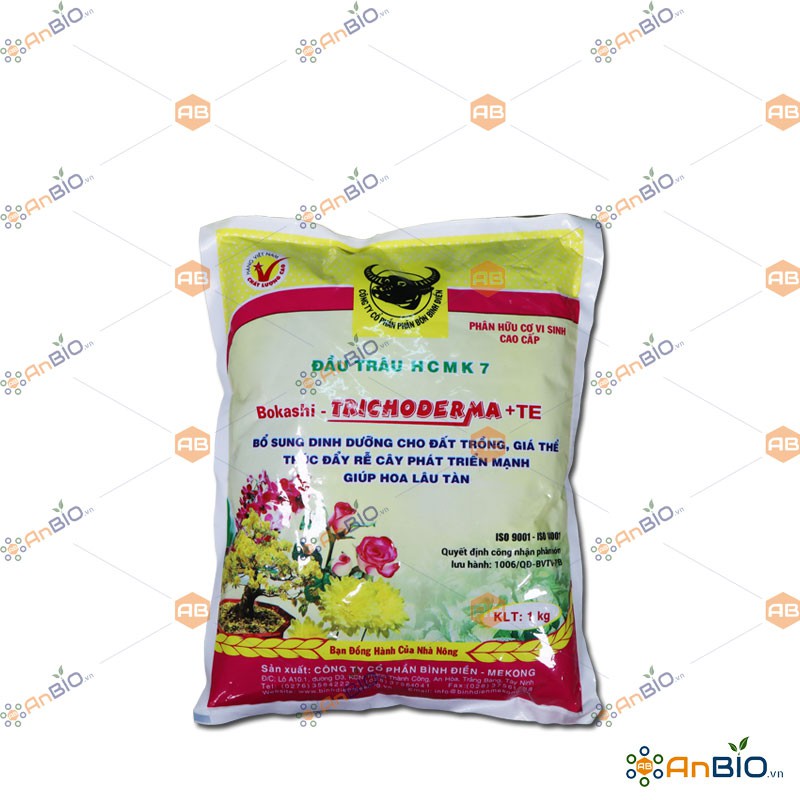 Phân Hữu Cơ Vi Sinh Bokashi – TRICHODERMA +TE Gói 1Kg - B1.1028