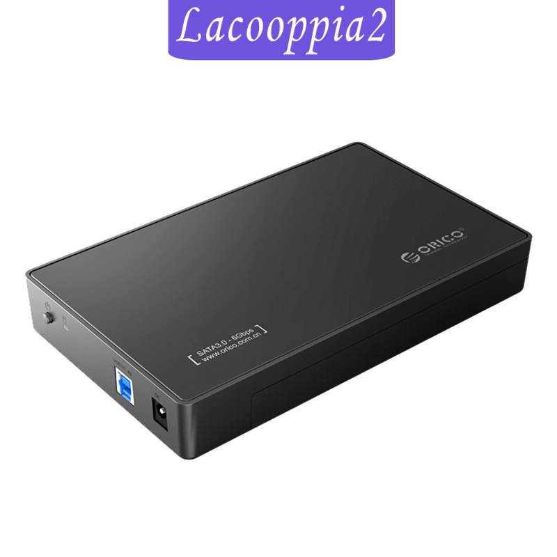 [LACOOPPIA2] ABS External Hard Drive Enclosure 12V Adapter Support UASP for SATA III SSD