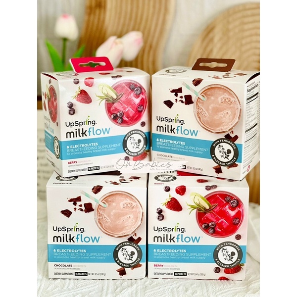 Trà lợi sữa Upsping Milkflow cho mẹ hộp 180gram [OH BABIES]