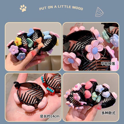 Kẹp Tóc Hình Cá Mập Hoạt Hình Dễ Thương Cho Bé Gái