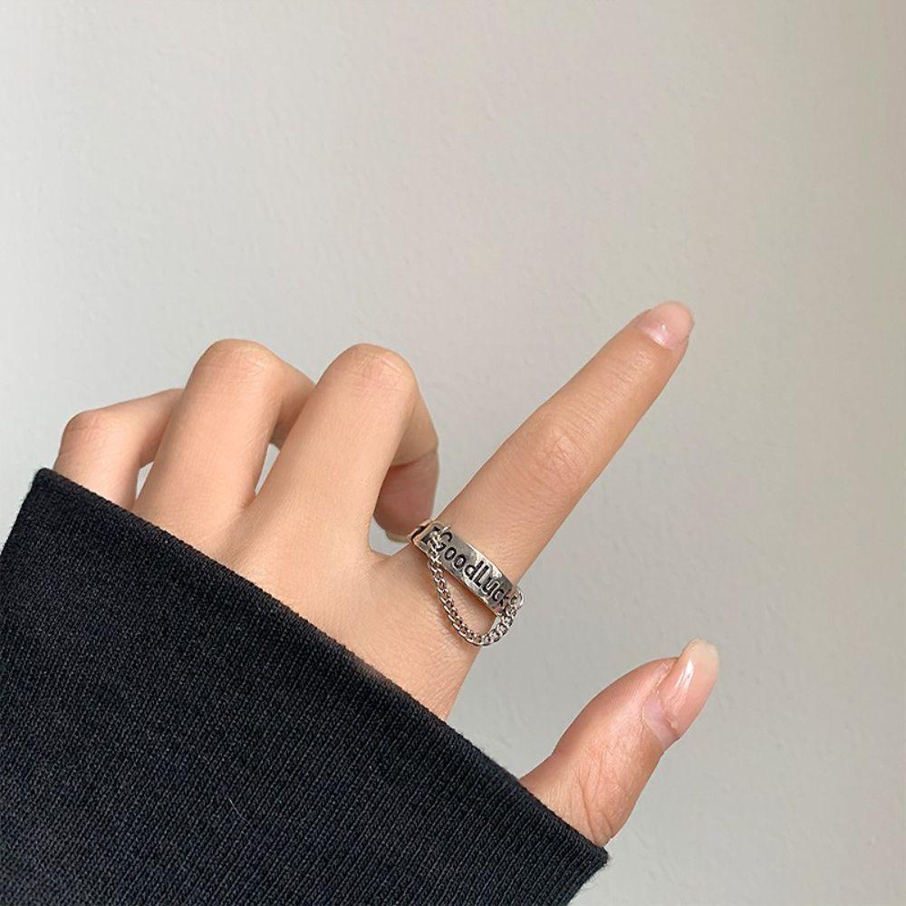 Nhẫn Hở Hình RALPH Độc Đáo Cá Tính Cho Nam Nữ|Nhẫn Hình Lông Vũ Phong Cách Hip Hop Tối Giản