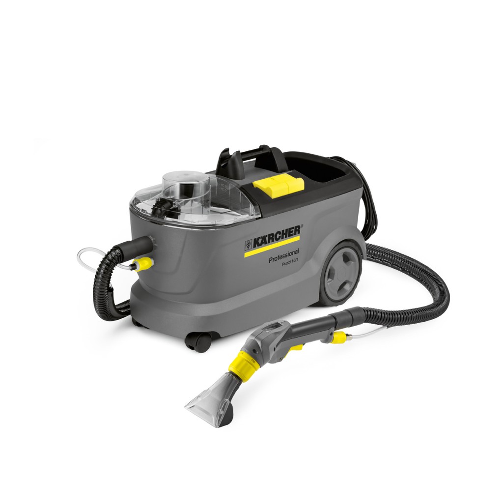 Máy giặt thảm chuyên dụng Karcher Puzzi 10/1 với hiệu suất làm sạch 20-25 m2/h