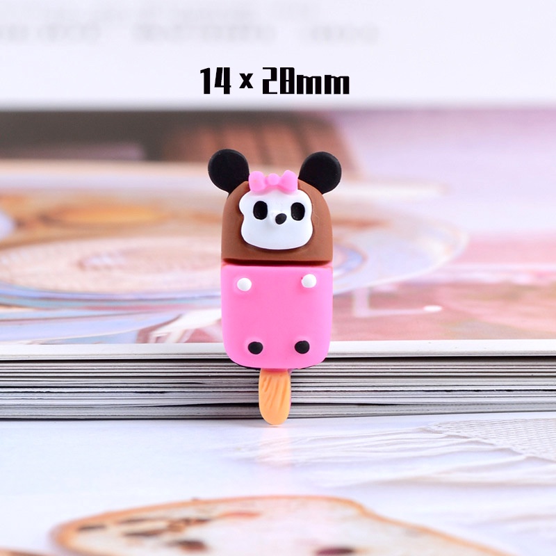 Charm Combo 06 Mô hình que kem kích thước 14 x 28 mm Slime Giao màu ngẫu nhiên
