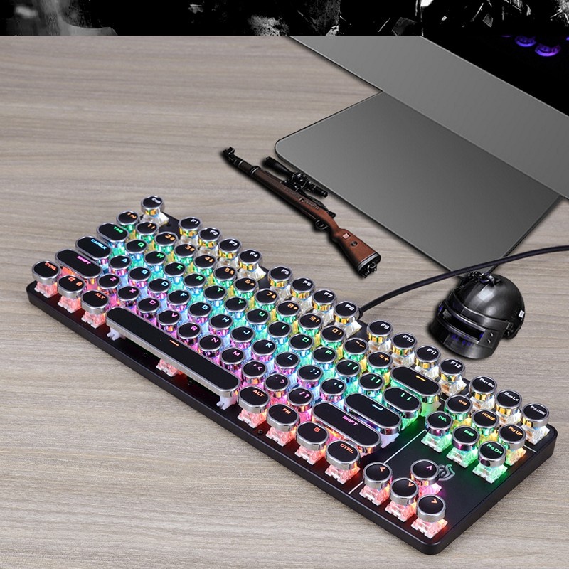 Bàn Phím Cơ E917 black Gaming - Led xuyên phím