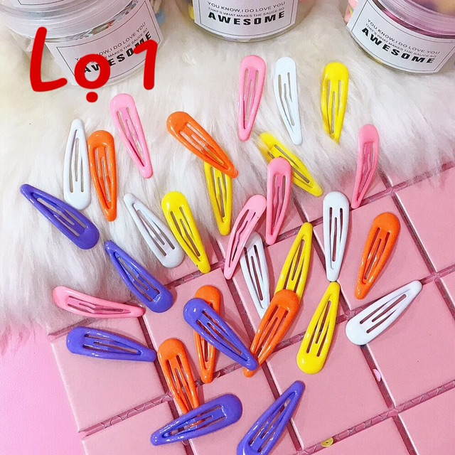 Lọ 30 kẹp tóc xinh tươi phomaique