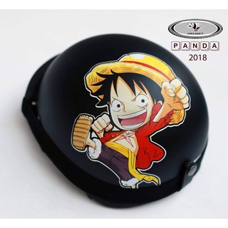 Combo mũ bảo hiểm nửa đầu Luffy kèm kính phi công