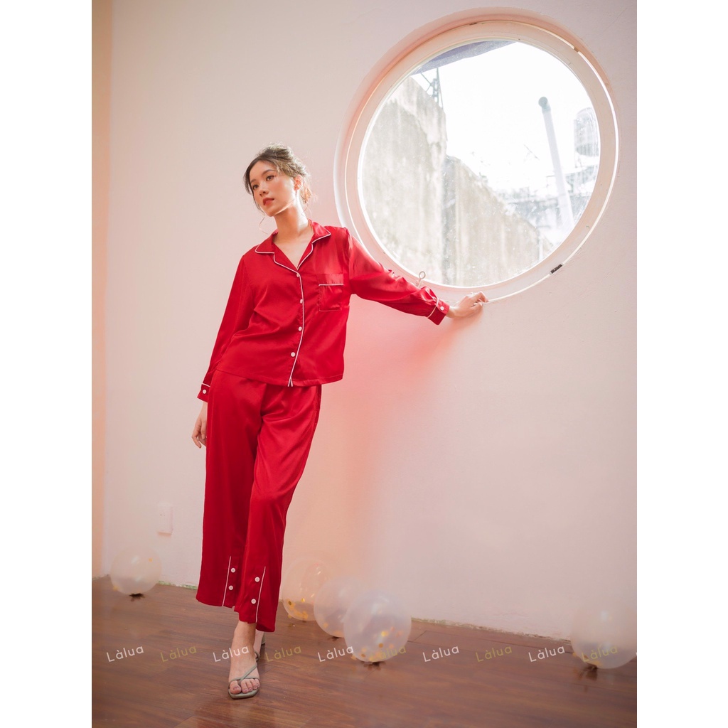 DB09 - PAJAMA CỔ ĐIỂN, VIỀN ÁO QUẦN TINH TẾ - LỤA DUBY