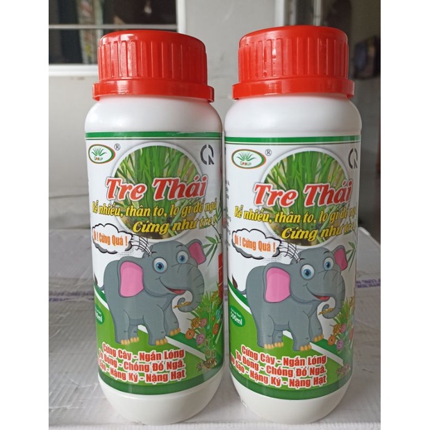 Phân bón lá cao cấp TRE THÁI sản phẩm cứng cây chống đỗ ngã ngắn lóng to đòng chuyên dùng cho lúa nếp chai 500ml