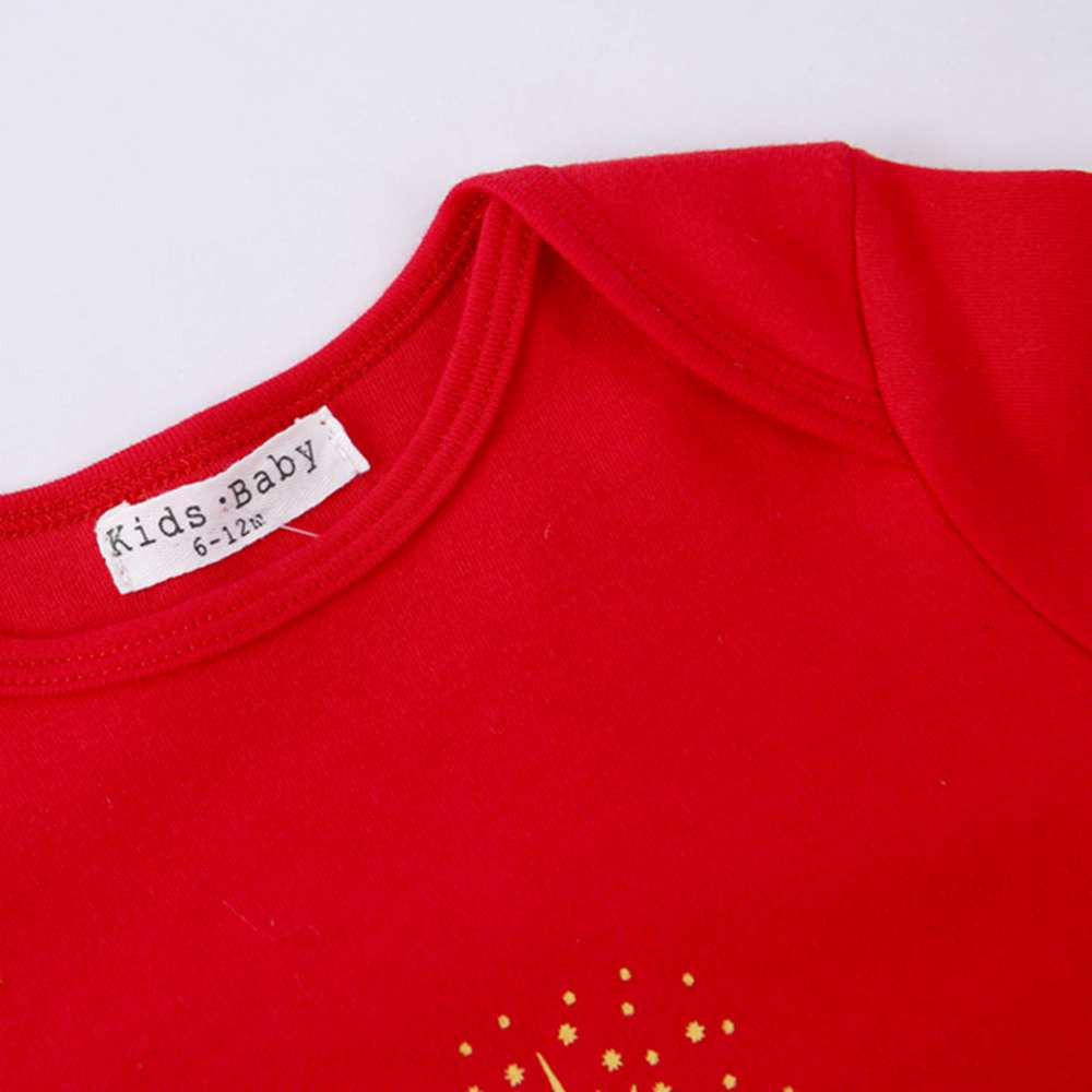 Sanlutoz Cotton Newborn Boys Girls Bodysuits Lovely New Year