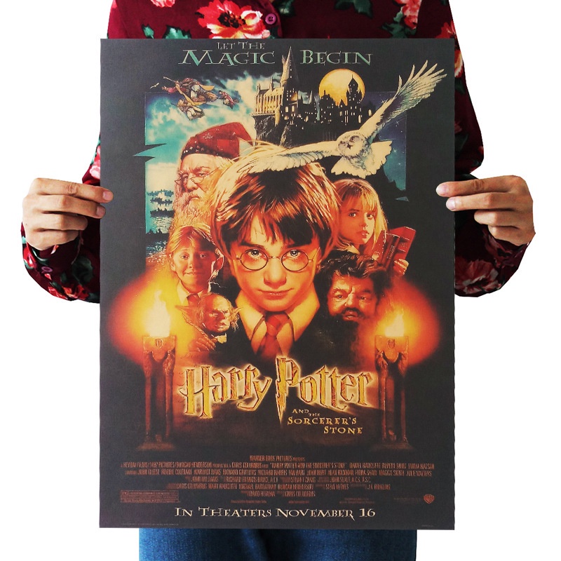 Giấy Áp Phích Trang Trí Quán Cà Phê Hình harry potter insignia death
