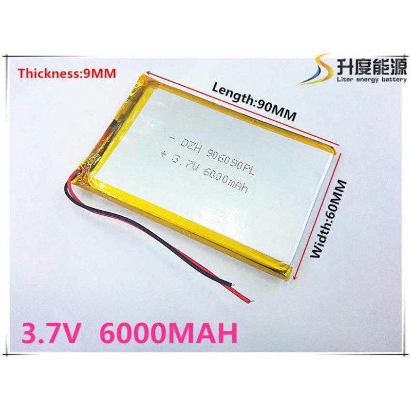 Pin Lithium 6000mAh 3.7v Mới 100% Có Mạch Bảo Vệ