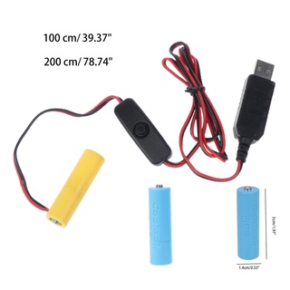 Dây Cáp Nguồn USB 3V Thay Thế 2 Pin AA