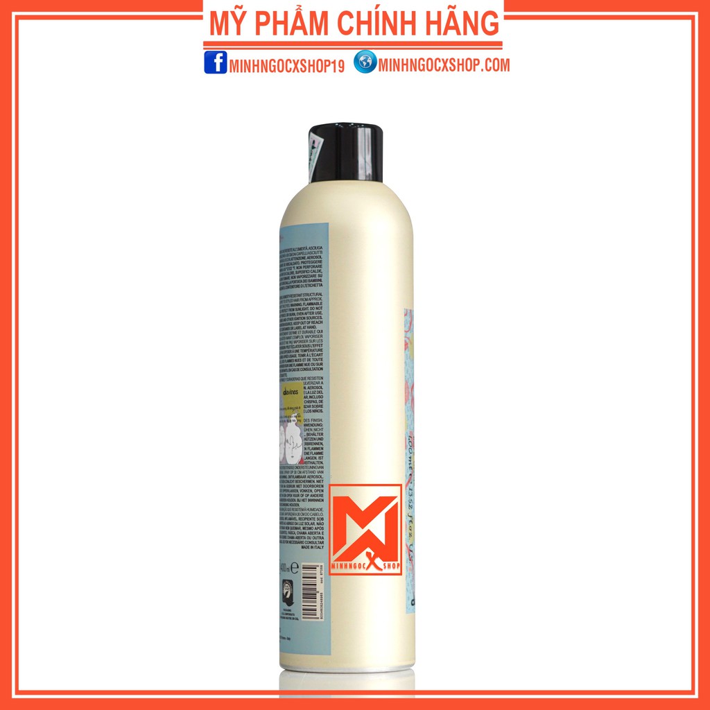 Gôm xịt cứng DAVINES EXTRA STRONG HAIR SPRAY 400ml chính hãng