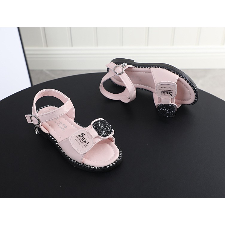 sandal bé gái size 26-30 đính sequin dễ thương