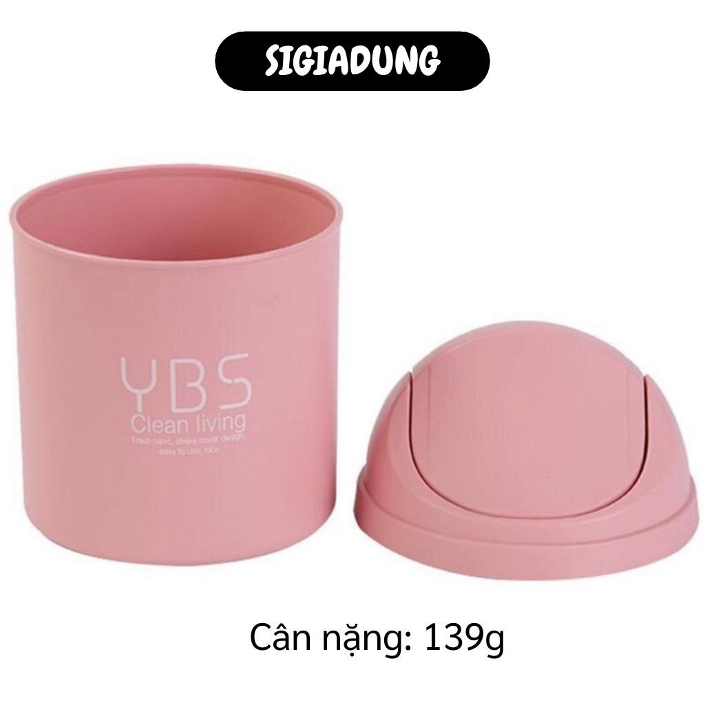 [SGD] Thùng Rác Mini - Thùng Đựng Rác YBS Nắp Lật Kích Cỡ Nhỏ Để Bàn Loại Tốt 9268