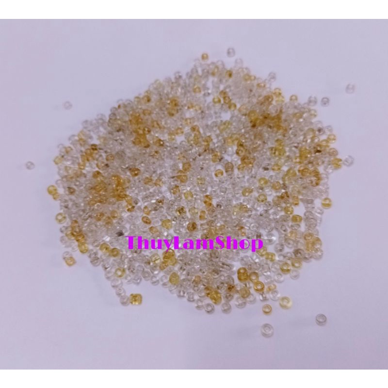 Hạt pha lê nhựa 1mm chặn hạt làm vòng, làm handmade xinh xinh Thuylamshop