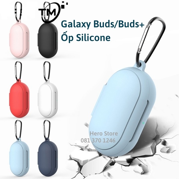 Vỏ silicon Samsung Galaxy Buds/Buds+, Tặng kèm móc treo