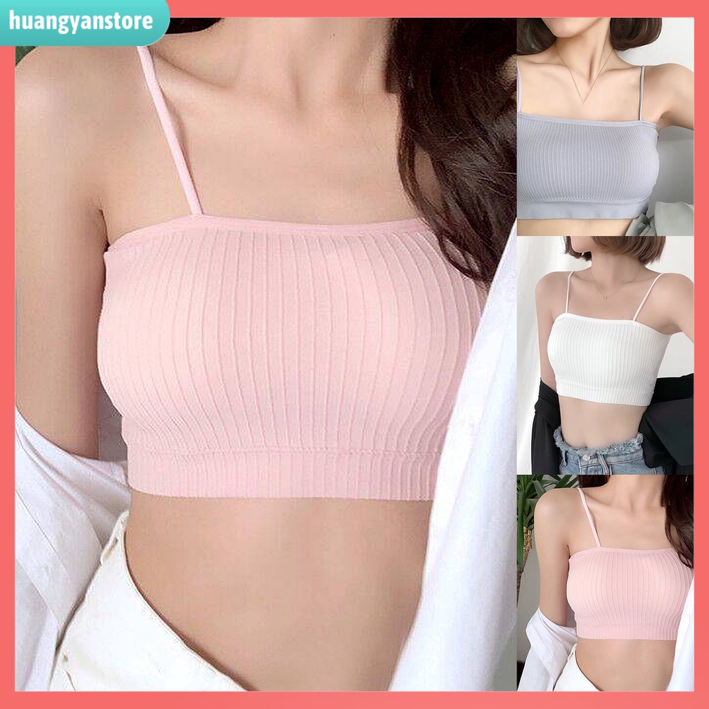 Áo ống hai dây có mút đệm kiểu dáng quyến rũ dành cho bạn nữ | BigBuy360 - bigbuy360.vn