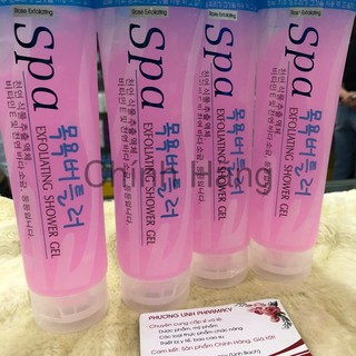 [Chính Hãng] Kem tẩy da chết Spa Exfoliating Shower Gel 350ml Hàn Quốc