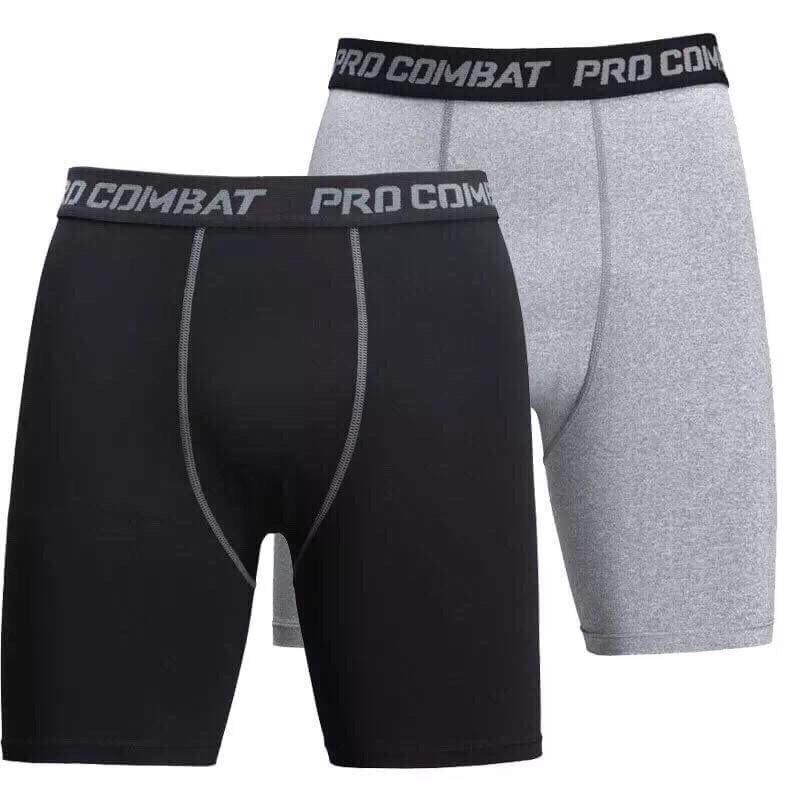 [Mã SKAMAP6 giảm 8% TỐI ĐA 50K đơn250K] QUẦN GIỮ NHIỆT COMBAT PRO LEGGING TẬP GYM NAM DÁNG DÀI MÀU ĐEN | BigBuy360 - bigbuy360.vn