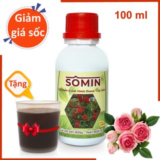 Chế phẩm vi sinh Sômin Bonsai - Cây Cảnh 100ml - Tặng cốc đo