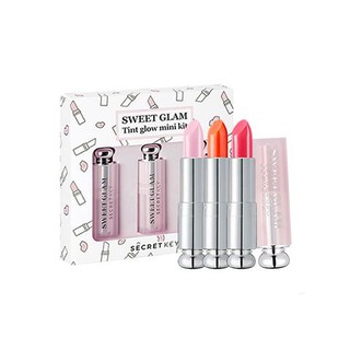 Set 3 Cây Son Dưỡng Secret Key Sweet Glam Tint Glow Mini Kit