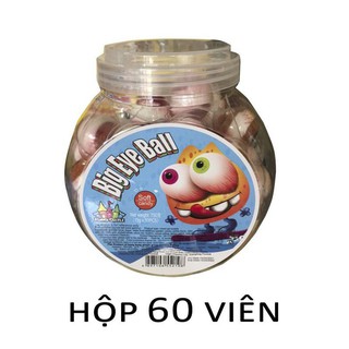 Hộp 60 Viên Kẹo Dẻo Con Mắt BIG EYE BALL Có Nhân & Không Nhân