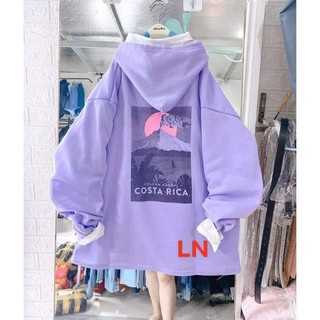 Áo hoodie hoàng hôn tím DA35