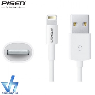 Cáp sạc Pisen Lightning dài 1m chính hãng PISEN VIỆT NAM (Trắng)